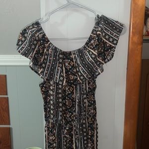 Off the shoulder jump suit